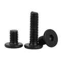 M2.5 M3 M4 M5 M6 M8 M10 Black Stainless Steel 304 Allen Bolts Hex Socket Utra Thin Flat Head Machine Screws