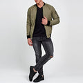 2025 Brand New Stand Collar Zipper Men Jacket Business Casual Fashion Simple Solid Color Men Jacket Autumn Slim Jacket Men