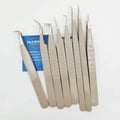 Tweezers for Lash Extensions Precision 45 Degree Lash Tweezers for Volume Classic Lashes Premade Fans