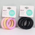 Matte Gradient Color Spiral TPU Hair Rubber Band 3-Piece Set Durable & Comfortable Fashion Women's Hair Accessories for Shower MegaBDM