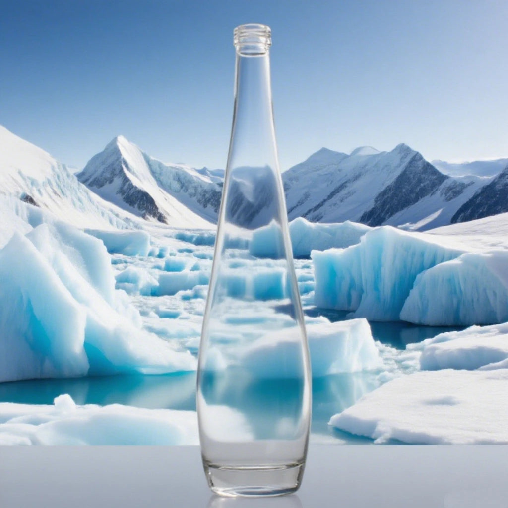 Transparent 750ml Whisky Vodka Glass Bottle Empty Juice Beverage Wine Mineral Water Bottle With Screw Cap