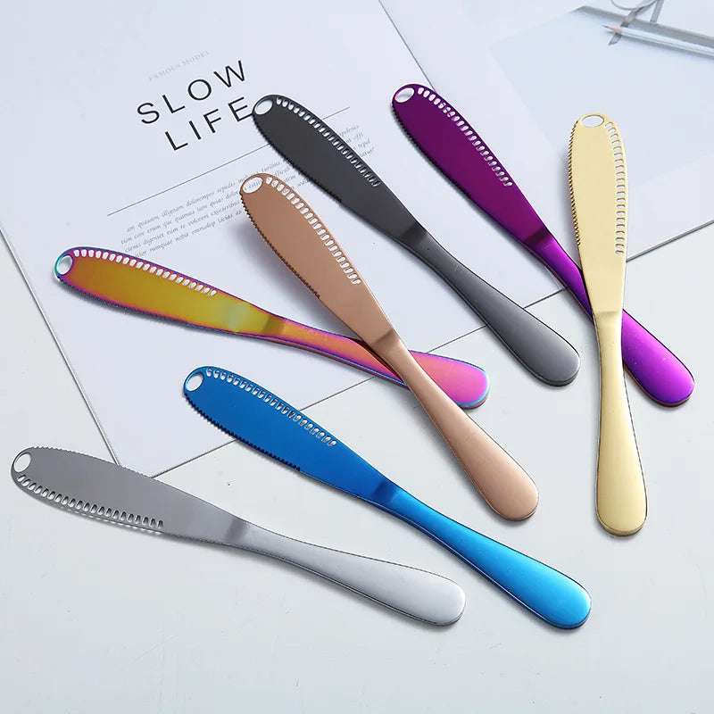 Factory Direct Stainless Steel Bread Jam Baking Cream Butter Cheese Scraper Knives Metal Kitchen Utensils