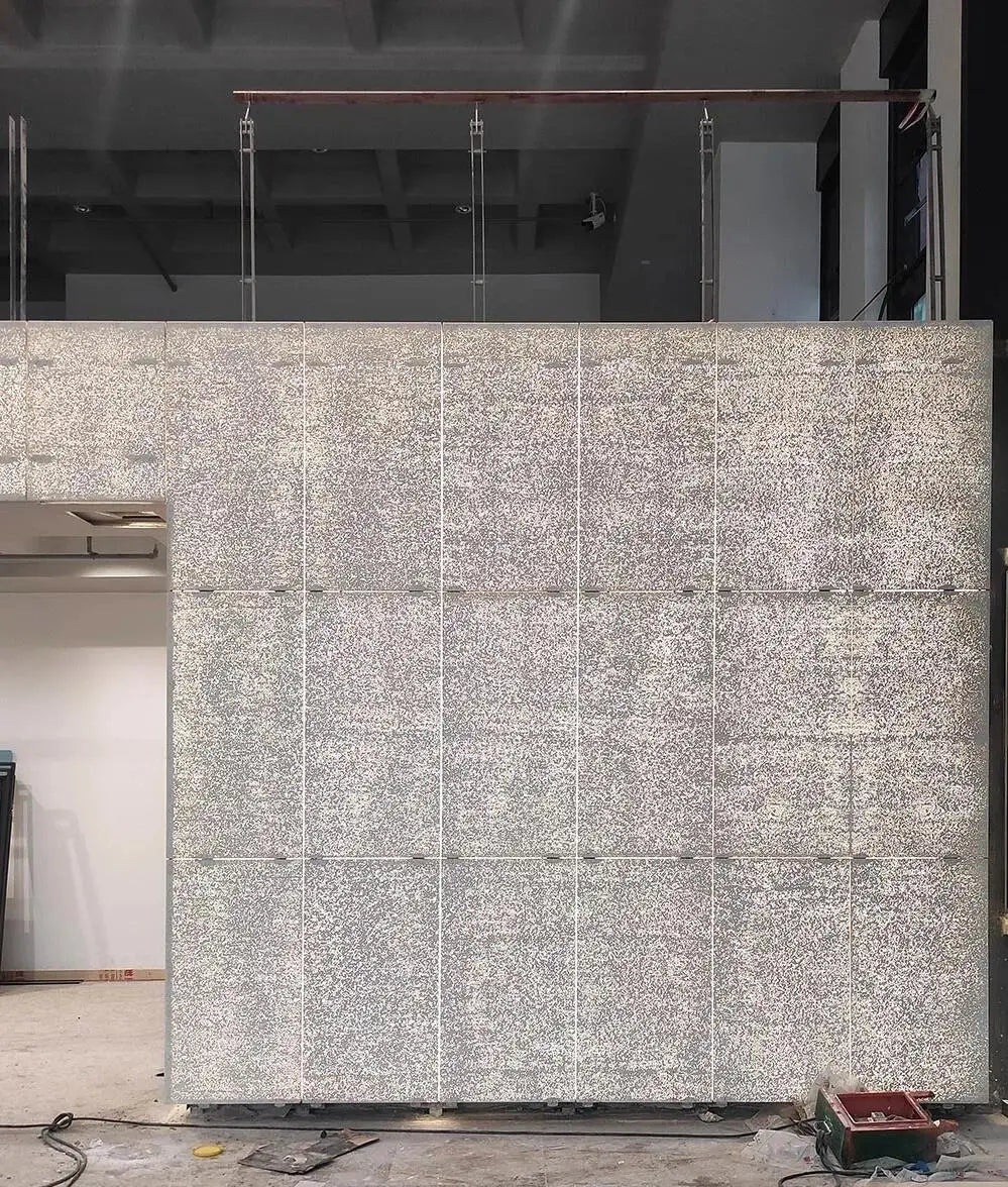 Sailawei Modern Fluorescent Plastic Optic Fiber Concrete Wall Panels 20mm Thick Household Indoor/Outdoor Waterproof Heat