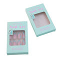 Wholesale Press Nails Packaging Nail Tray Pretty Design Nail Art Paper Packaging Matt Lamination Embossing Recycled Materials