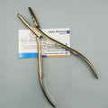 Three Hole Hair Pliers Stainless Steel Plasma Gold 7" Micro Pulling Hook Needle for Hair Extensions