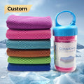 Wholesale Custom Logo Microfiber Sports Cooling Outdoor Neck Towel Super Magic Woven Soft Fitness Sweat Customized Dyeing Towels