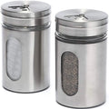 Salt Shaker and Pepper Shaker with Adjustable Pour Holes Spice Shaker for Kitchen Spice Jar Bottle Salt and Pepper Shakers Set