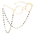 Black Glass Beads Jewelry Facemask Sunglasses Sun Glasses Neck Eyewear Accessories Chain Holder for Maskes