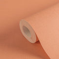 Made Germany Plain Wallpaper Rolls Orange Non Woven Vinyl Slightly Structured Abrasion-Resistant Kitchen Bathroom Living Room