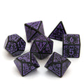 Purple 7PCS Polyhedral Acrylic Resin Dice Set for Dungeons and Dragons for DND Gameplay