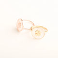 Factory Price Custom 925 Silver Dainty Stylish 14K Gold Plated Moissanite Rings Fashion Crystal Diamond Half-open Rings Women