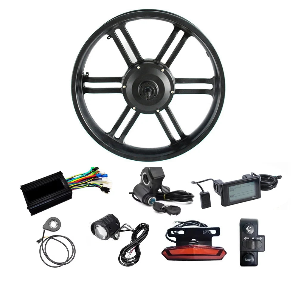 20x4.0 Inch Geared 48V 750W 1000W Fat Tire Rear Wheel Hub Motor Electric Bicycle E Bike Conversion Kit