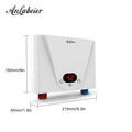 Manufacturer 3KW Tankless Hot Water Heater Easy Operation Temperature Display Touch Control for Bathroom Hotel Kitchen