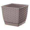 RATOLLA SQUARE 6L pot dimensions (mm) 220x220x189 Mocca color