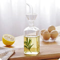 OEM Clear Glass Jug High Borosilicate Glass Oil Pot Household Leak-proof Oil Vinegar Pots Kitchen Soy Sauce