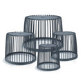 Garden basket stand - decorative side table clubo dimensions (mm) 590x590x455 anthracite color