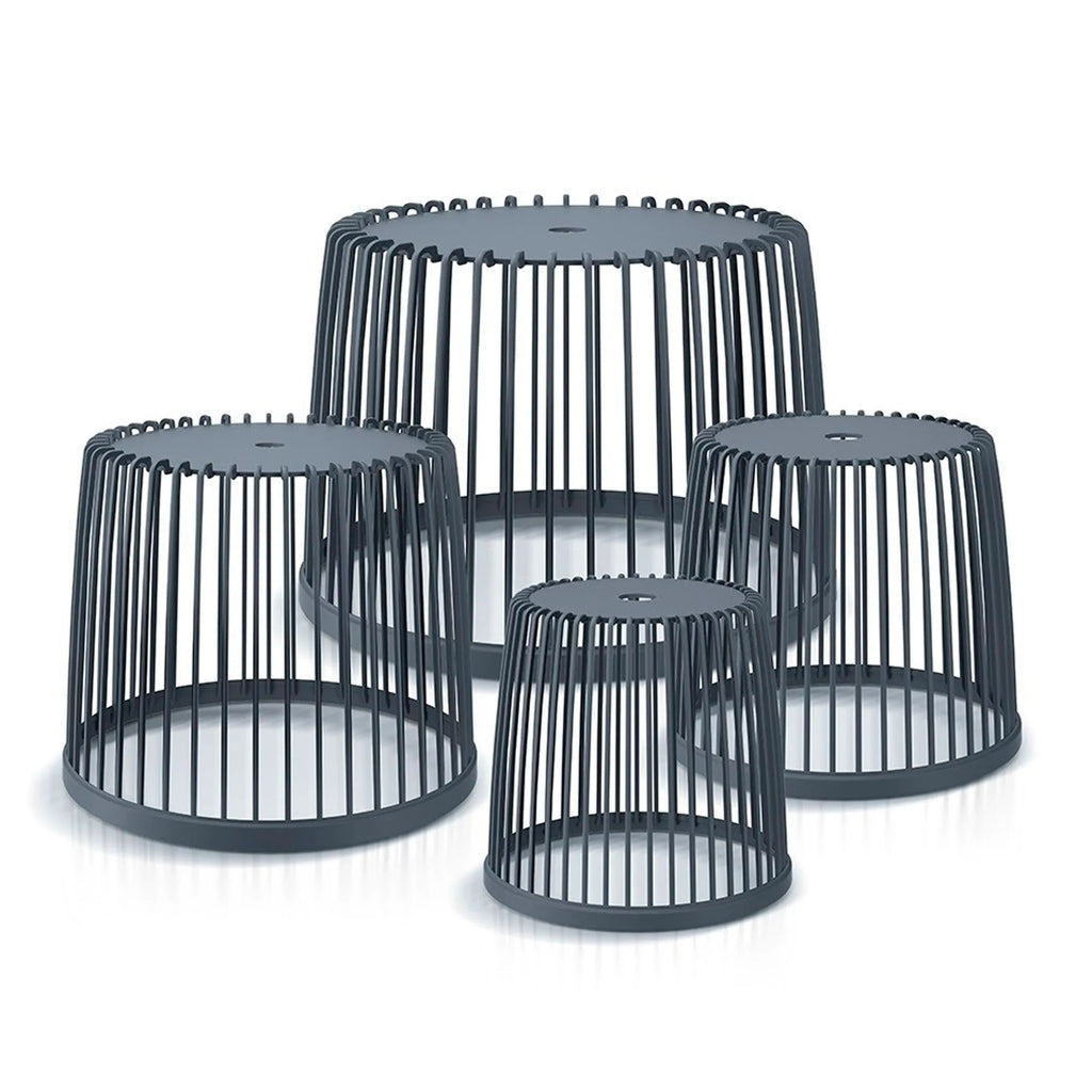 Garden basket stand - decorative side table clubo dimensions (mm) 590x590x455 anthracite color