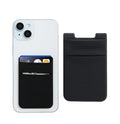 Double Layers Custom Phone Card Holder Universal Adhesive Cell Phone Wallet Elastic lycra Sleeve Stick on Mobile Phone Back