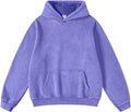 Top Quality Men's Casual Vintage Wash Hoodie 100% Cotton Heavyweight Streetwear Oversized Acid Washed Hoodie for Men OEM