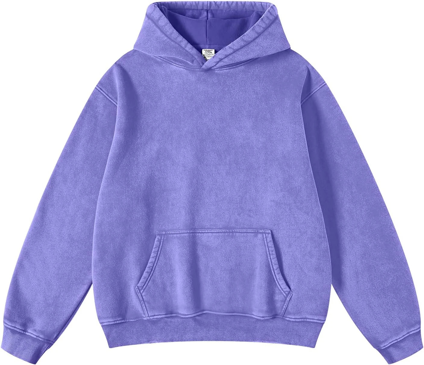 Top Quality Men's Casual Vintage Wash Hoodie 100% Cotton Heavyweight Streetwear Oversized Acid Washed Hoodie for Men OEM