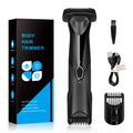 2 in 1 Manscaping Groin Hair Trimmer with Led Light Rechargeable Cordless Electric Body Hair Trimmer for Men
