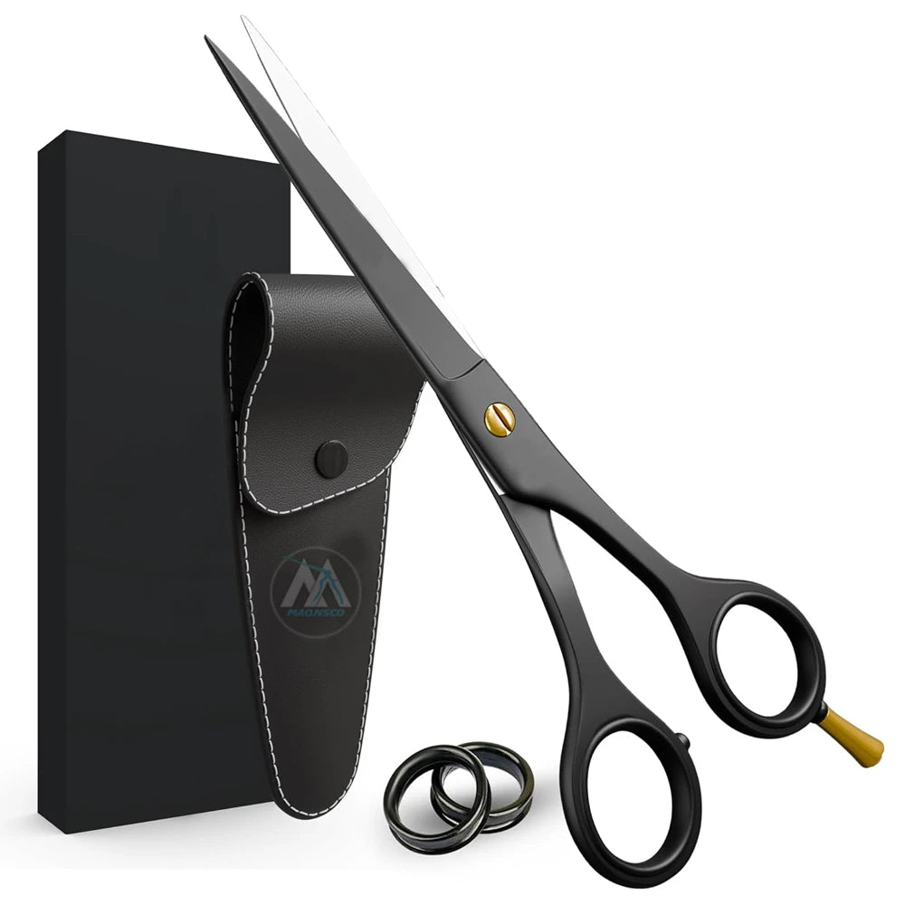 Professional 6.5 Inch Right-Hand Blue Hair Cutting Scissors Stainless Steel Salon Hair Shears Hand Sharpened