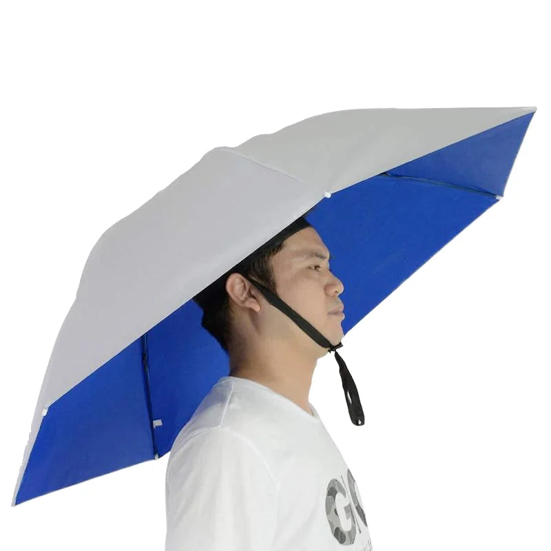 Adjustable 8-Ribs Waterproof Folding Sun Rain Cap Convenient Outdoor Headwear for Fishing Gardening Golf-for Busy Schedules