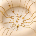 Fashionable Ladies 18K Gold-plated Personalized and High-end Collarbone Chain Stainless Steel Necklace Factory Wholesale