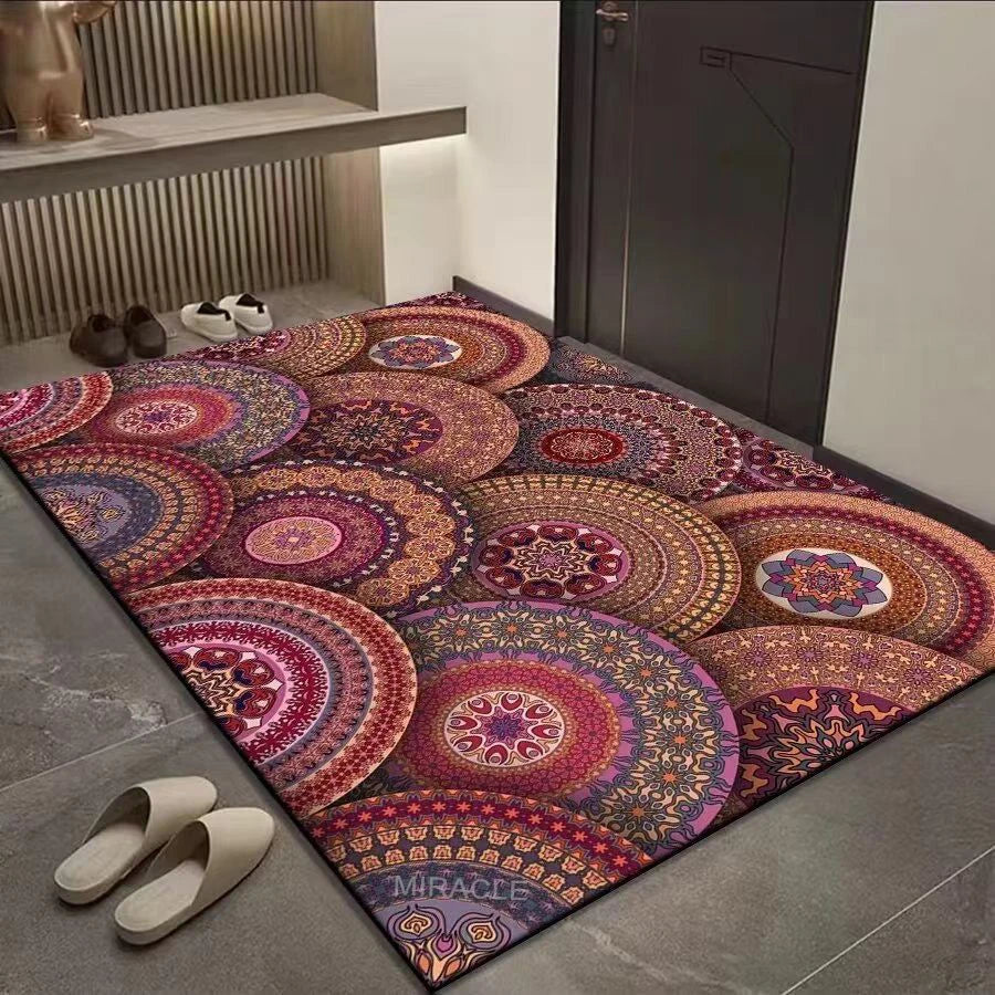 Asian Style Decorative Rug Carpets Print Nylon Luxury Large Living Room Anti slip Indoor Rugs Chinese Shopping Platform Rug