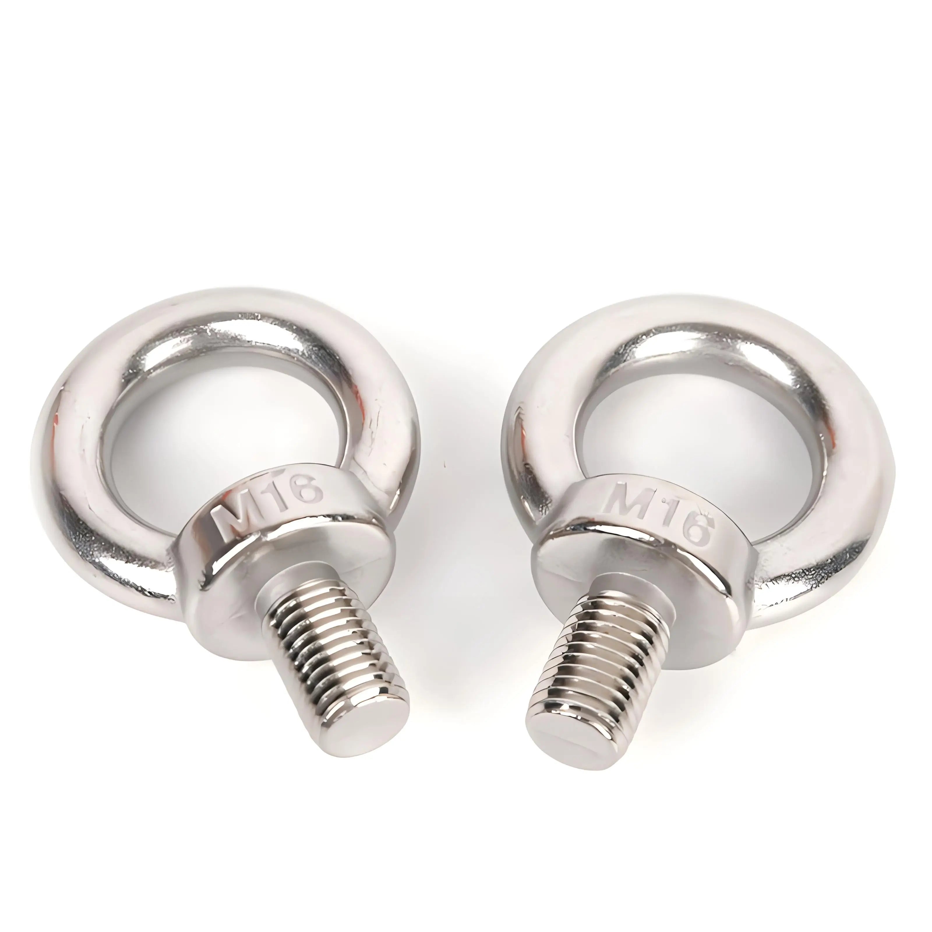 Best-Selling Durable Stainless Steel Eyebolts and Nuts Super Wear Resistant with Good Corrosion Resistance Plain Finish