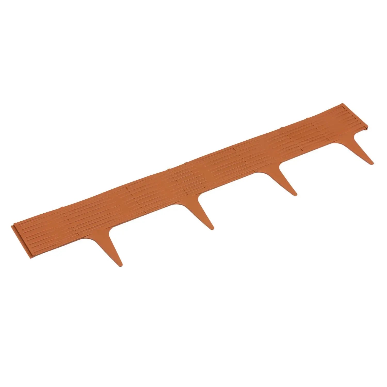 Garden edging. Model IBWI. Size: 18.6 cm x 3.9 m. 5 pieces per box. Terracotta.