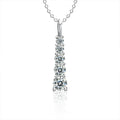 XMZ054 925 Sterling Sliver Fashion Luxury VVS Moissanite Diamond Necklace for Woman Wedding Jewelry Fine Jewelry Necklace