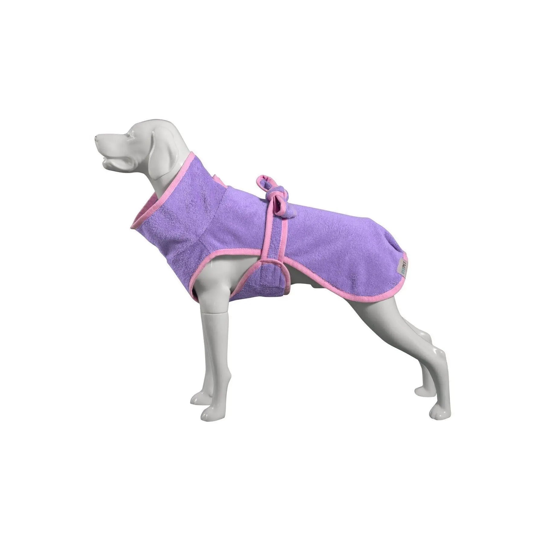 Extra Large Eco-Friendly Bamboo Bathrobe for Dogs Quick Drying Adjustable Neck Coat Sustainable Pet Cleaning Bathing Bathroom
