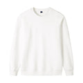 Oem customized pure cotton soft skin friendly cross border sweatshirt mens solid color sports round neck sweatshirt