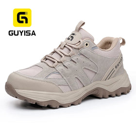 GUYISA New Fashion Rubber and plastic Sole Faux Suede Upper Safety Shoes for men