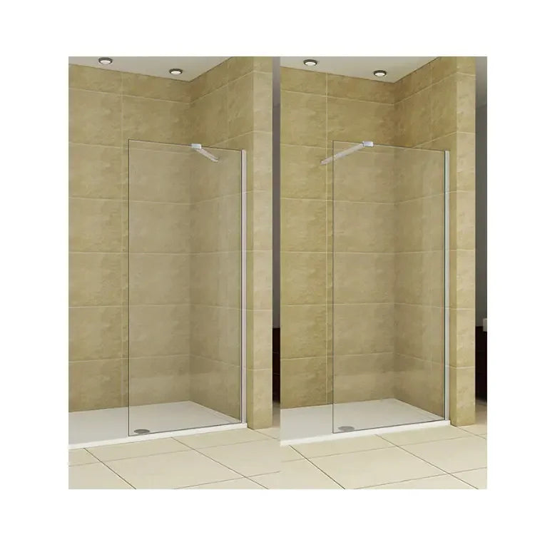 Customizable Modern Square Shower Glass Aluminium Alloy 8mm 10mm 12mm Clear Sliding Door Compartment Folding Wall for Hotels