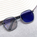 Photocromic Glasses Ladies Sexangle Over Size Alloy Black White Lunettes Photogray Pour Femme Anti Blue Light Computer Screen
