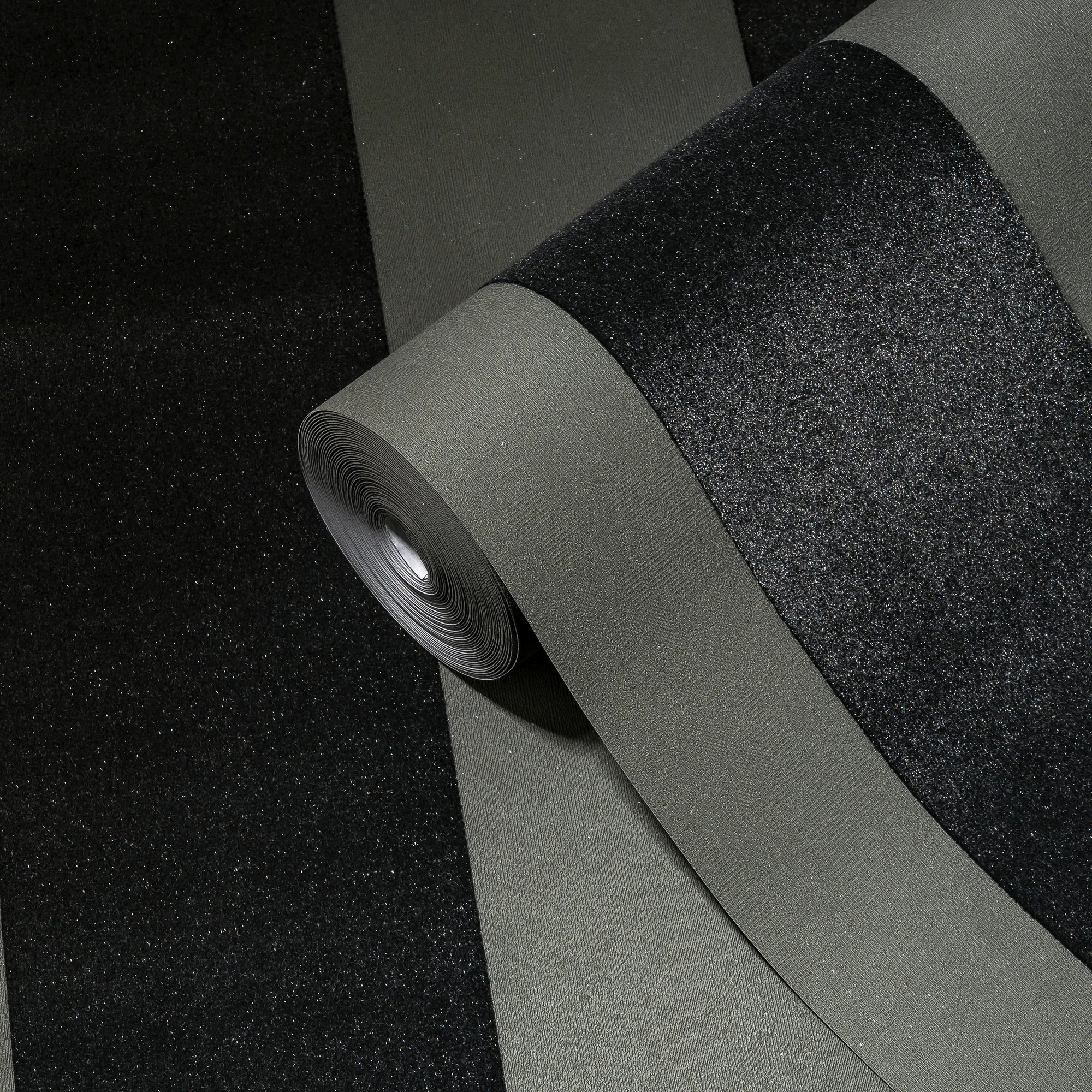 Made Germany Modern Luxury Damask Wallpaper Rolls Velvet Flock Grey Silver Black Non Woven Premium Kitchen Hotel Gym