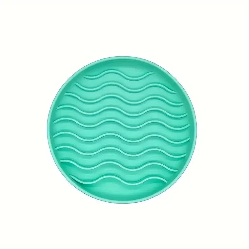 Silicone Slow Feeder Dog Bowl Fun Licking Mat for Healthy Eating Non Slip Pet Dish for Cats Dogs