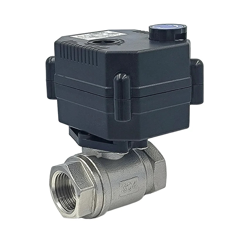 Small 12v 24v Dc on off Actuator Automatic Electric Motorised Water Flow Control 1/2 3/4 Dn15 Dn20 25 Ball Valves with Feedback