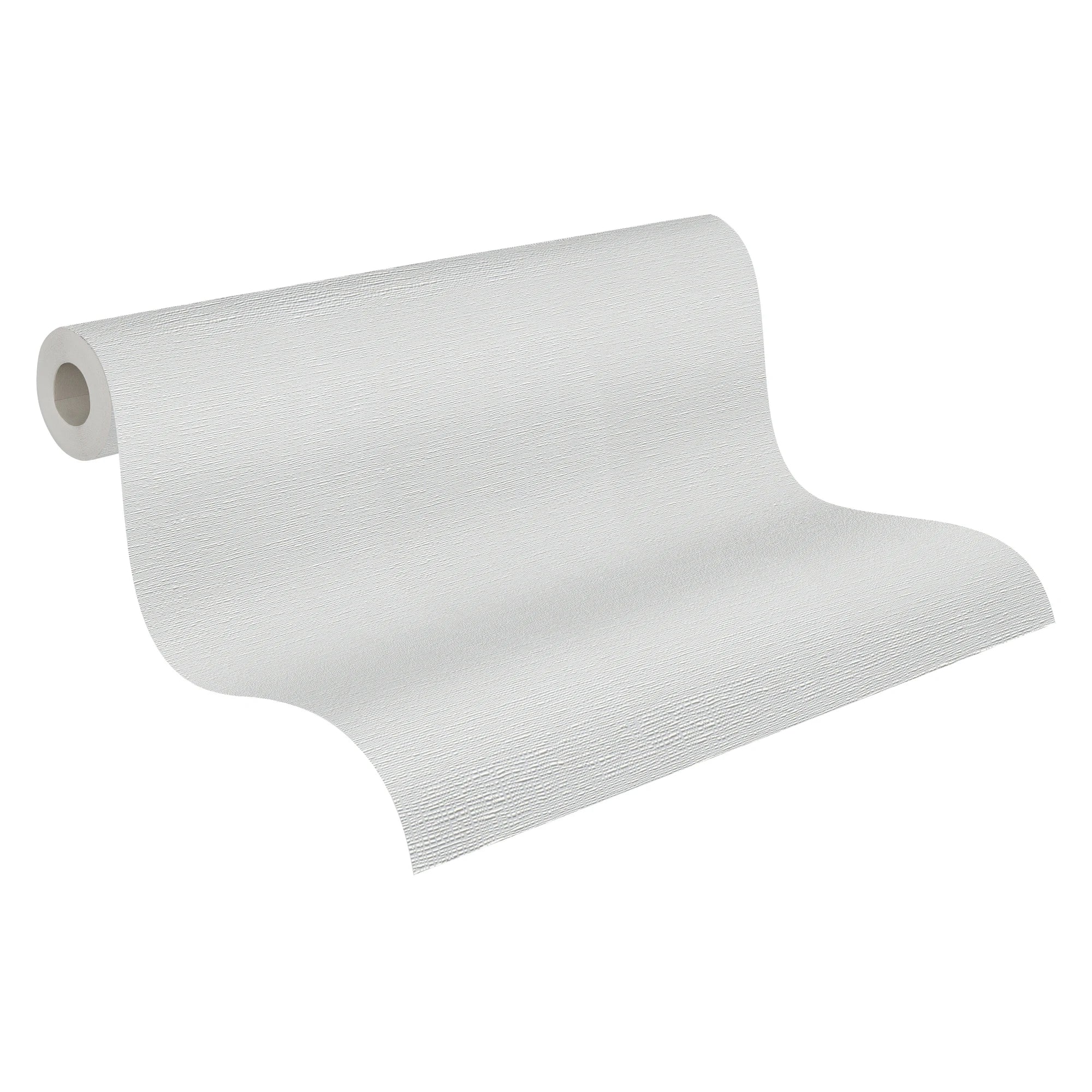 Made in Germany - Coatable Wallpaper rolls Plain Colour Paintable White Non Woven Vinyl Wallpaper for painting - 2500 x 106 m