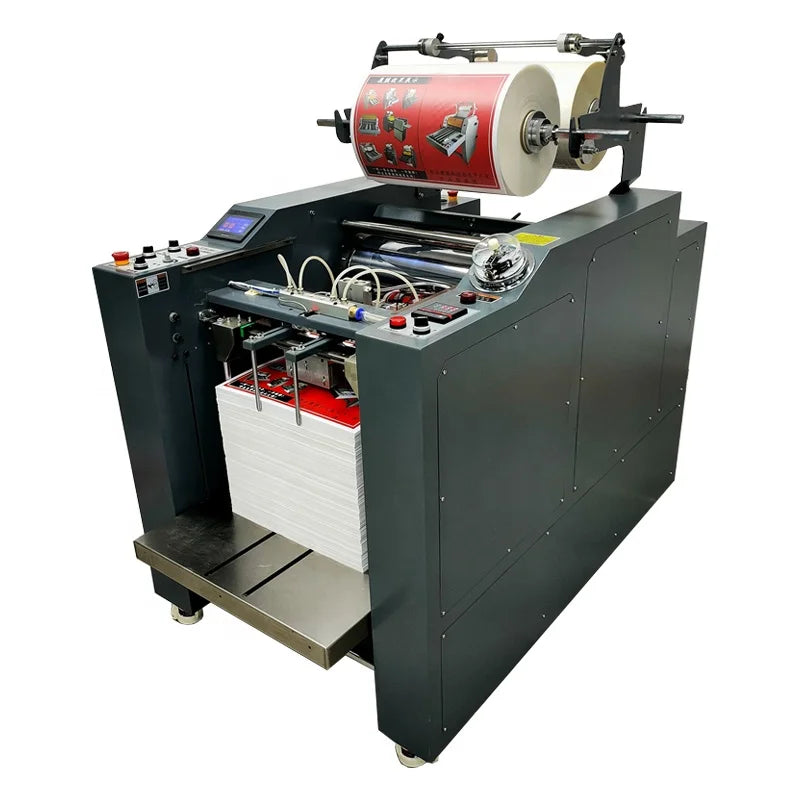 400mm AF-420 Fully Automatic New Electro-hydraulic Controlled Roll Laminating Machine With Auto Slitting