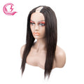 CLJhair New U Part Kinky Straight Wig Natural Black Color Glueless Wig