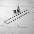28 Inch Brushed Finish Stainless Steel Tile Insert Invisible Linear Drain for Bathroom Dropshipping Supported
