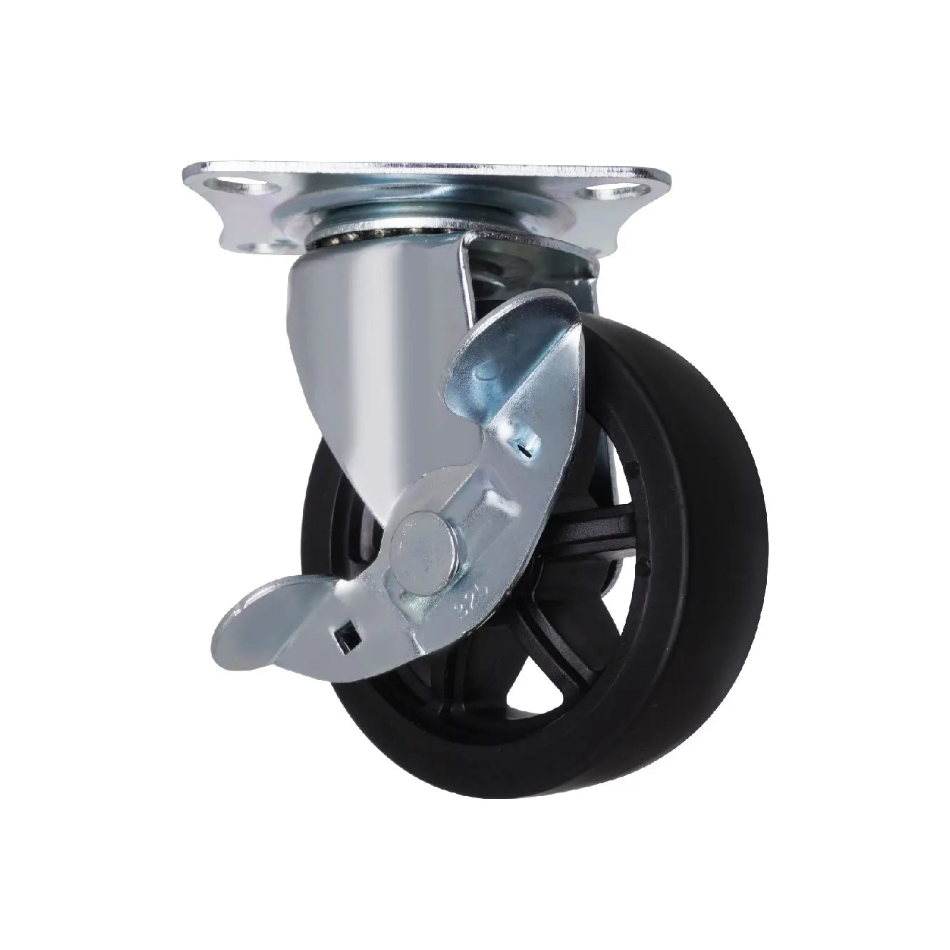 Modern 3 Inch Vintage Casters Wheel Furniture Top Plate and Brake for Dining Supermarket Hotel Workshop