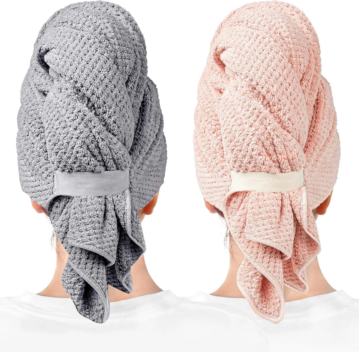 Custom logo Hair Towel Microfiber Quick Dry Microfiber Hair Drying Towel Wrap Turban Microfiber Hair Towel Wrap for Women