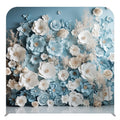 Custom Photography 8x8ft Flower Pillow Case Photo Booth Tension Fabric Backdrop Display Stand Dye Sublimation Printing Easy