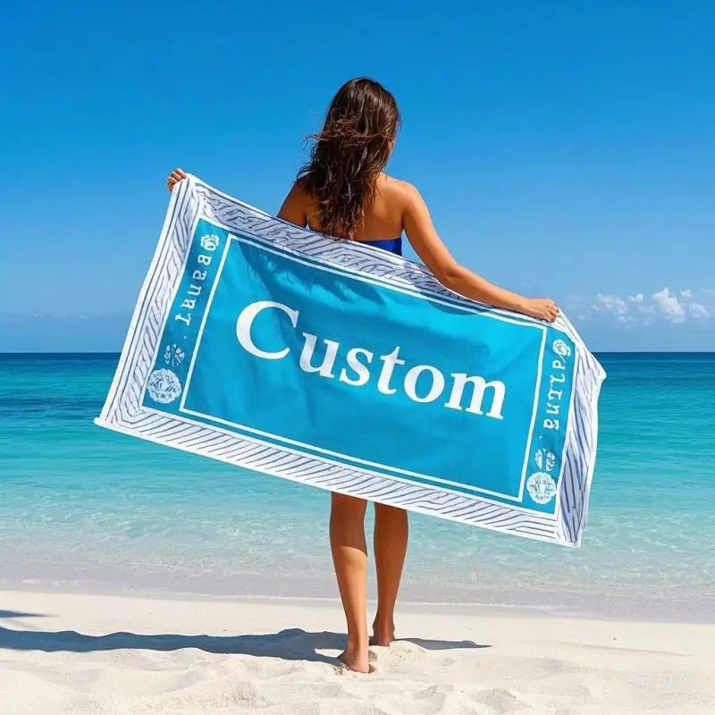 Swim Pool Yoga Hotel Parties Guests Custom Made Beach Sport Towel Large Beach Towel