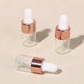 0.07 oz Clear Mini Glass Dropper Bottle with Screen Printing for Essential Oil & Skin Care Cream Skincare Packaging Travel