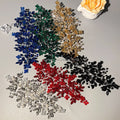 New Arrival Colorful Wire Branches Red Black Gold Silver Green Beaded Pearl 3D Rhinestone Appliques for Dress
